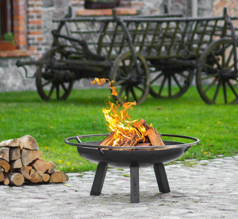 CookKing Feuerschale "Porto" 60 cm, rund Handarbeit, aus Stahl